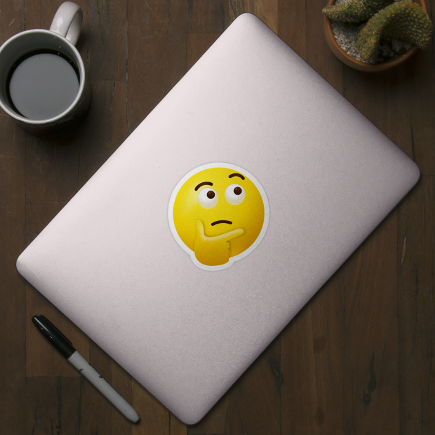 Thinking face emoji by Vilmos Varga